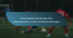 Shinji Kagawa: Bundesliga-Titel, Internationale Turniere, Schlüssel-Leistungen